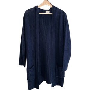 Sienna Sky Knit Navy Open Cardigan